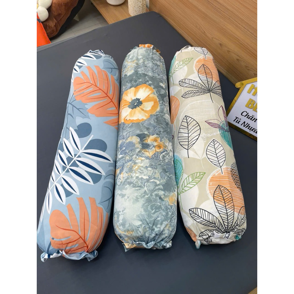 Combo 3 vỏ gối ôm dây kéo (không kèm ruột gối) thun lạnh 3D