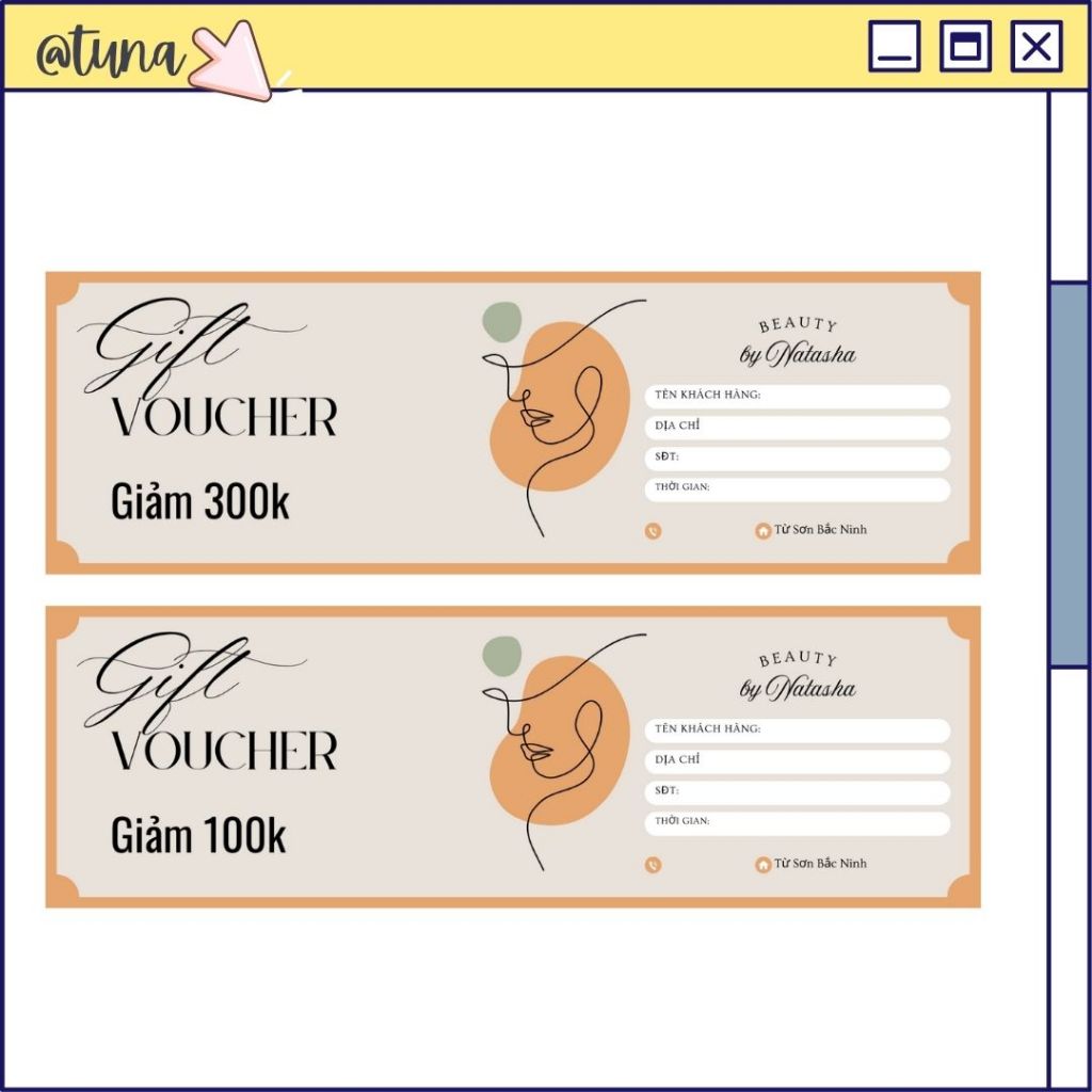 [Hỏa Tốc] In Voucher Giảm Giá Theo Yêu Cầu - Set 100 Voucher Giảm Giá Theo Yêu Cầu