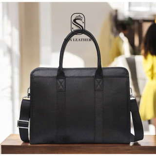 Cặp da Thật Công Sở San Leather S8100,Túi da Doanh Nhân Cao Cấp.