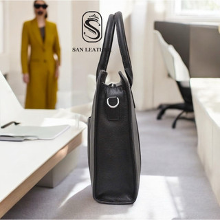 Cặp da Thật Công Sở San Leather S8100,Túi da Doanh Nhân Cao Cấp.