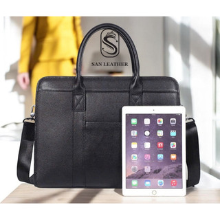 Cặp da Thật Công Sở San Leather S8100,Túi da Doanh Nhân Cao Cấp.