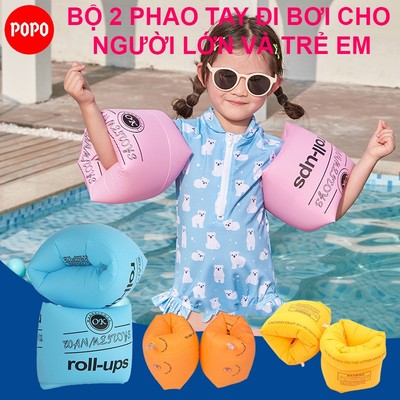 Phao bơi POPO cho bé từ 3 tuổi và người lớn an toàn ngăn nước, sử dụng được cả khi đi biển