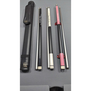 Cơ bida lỗ, cơ bi a cacbon lõi sợi thủy tinh mạ xám cao cấp LUXURY-CK06