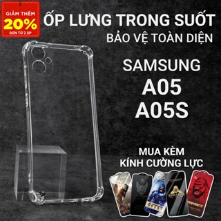  Ốp lưng Samsung A05 A05s Cowcase trơn trong suốt | Ốp điện thoại SS galaxy dẻo bảo vệ camera đt sámung toàn diện 