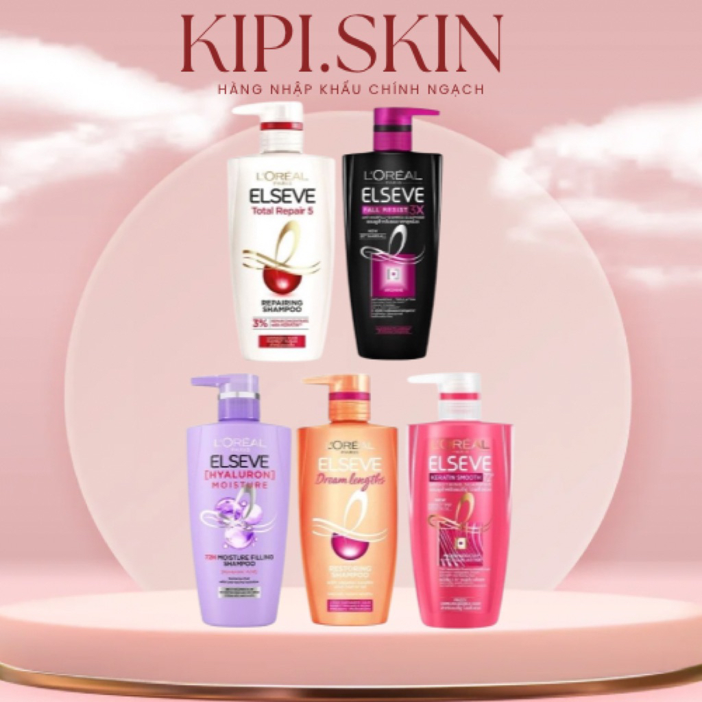 [Nhập Khẩu] Dầu Gội Loreal Paris Elseve 410ml Thái Lan Hỗ Trợ Nuôi Dưỡng Tóc Suôn Mượt, Mềm Mại