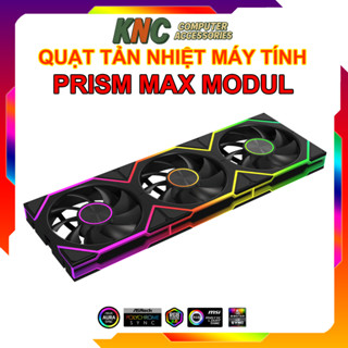 [Quạt Lắp Ghép] Quạt Tản Nhiệt Máy Tính Prism Max, Fan Led, Fan Case ARGB Modul Ghép Nối Tốc 2000RPM