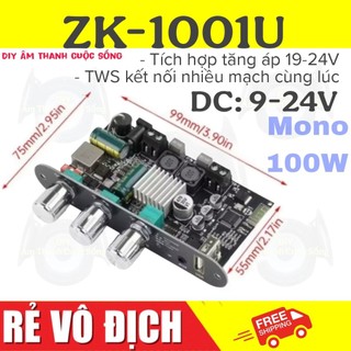  ZK-1001U Mạch Mono 100W khuếch đại âm thanh Bluetooth Tws DIY - 