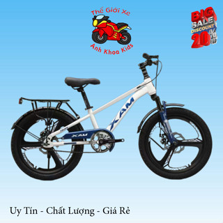 Xe đạp trẻ em thể thao địa hình Xaming vs MILEDI Sport Bánh Đúc cho bé (6-12 tuổi)  khung nhôm phanh đĩa - giảm sóc