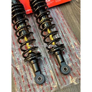 Phuộc sau RCB xe Wave / Dream mẫu C (đen ty vàng)