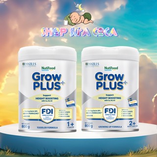 Sữa bột Growplus Bạc 1+2+ 800gr Nutifood tăng chiều cao cho bé