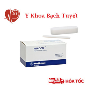 MIẾNG GẠC CẦM MÁU MŨI MEROCEL ( Hộp 10 miếng )