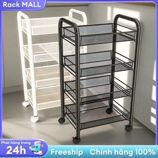 RACK Xe đẩy spa 3/4/5 tầng sắt mắt lưới Kệ đựng đồ đa năng bánh xe di chuyển 360 độ