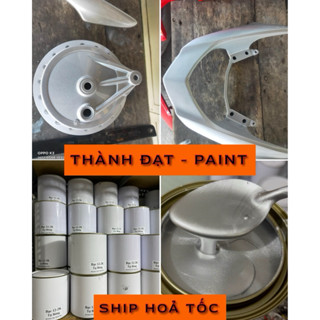 Màu Sơn Bạc 12-2k Tự Bóng Màu Zin Dàn Chân Hãng Honda Wave ( Sơn Oto Xe Máy ) Đóng gói tuỳ chọn