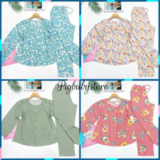 Đồ Bộ Tole Nữ Tay Dài Quần Dài, Đồ Bộ Mặc Nhà Tiểu Thư Cổ Sen Có Túi Chất Lanh Mát Mẻ 45-70kg - Pigbabystore