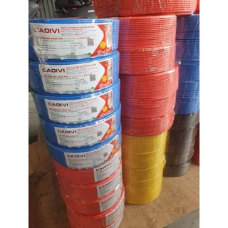 Dây điện cadivi CV4.0 ( Dây đơn, Cuộn 100m)