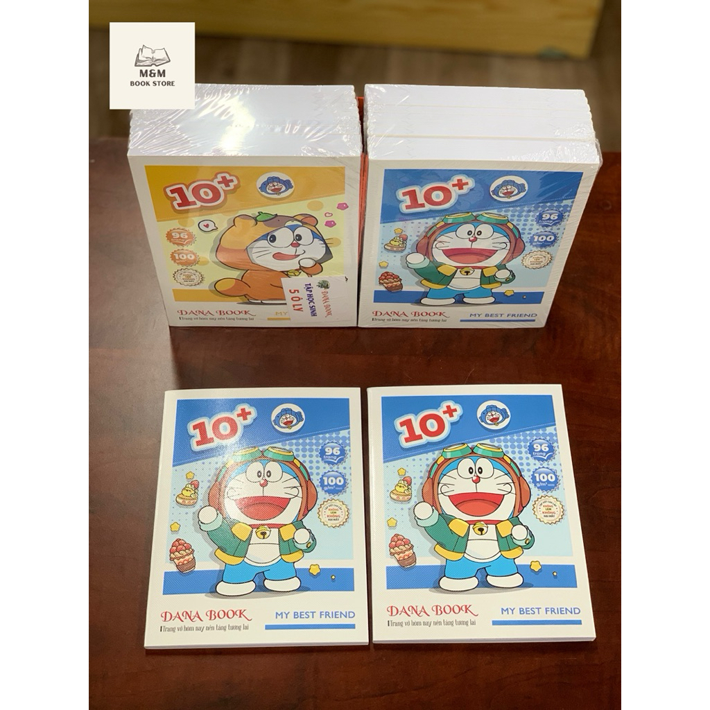 Combo 10 Cuốn Tập Vở Cao Cấp 5 Ô Ly 100gms 96 Trang “Dana Book”, M&M Book Store