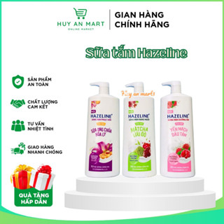 Sữa tắm dưỡng thể thiên nhiên trắng sáng da Hazeline các màu
