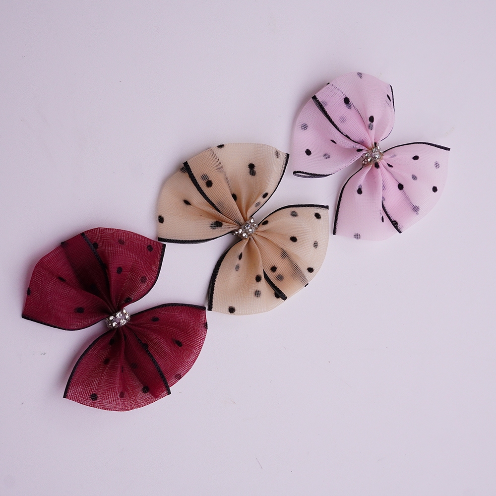 Nơ trang trí nhỏ chấm bi - trang trí đồ hadnmade