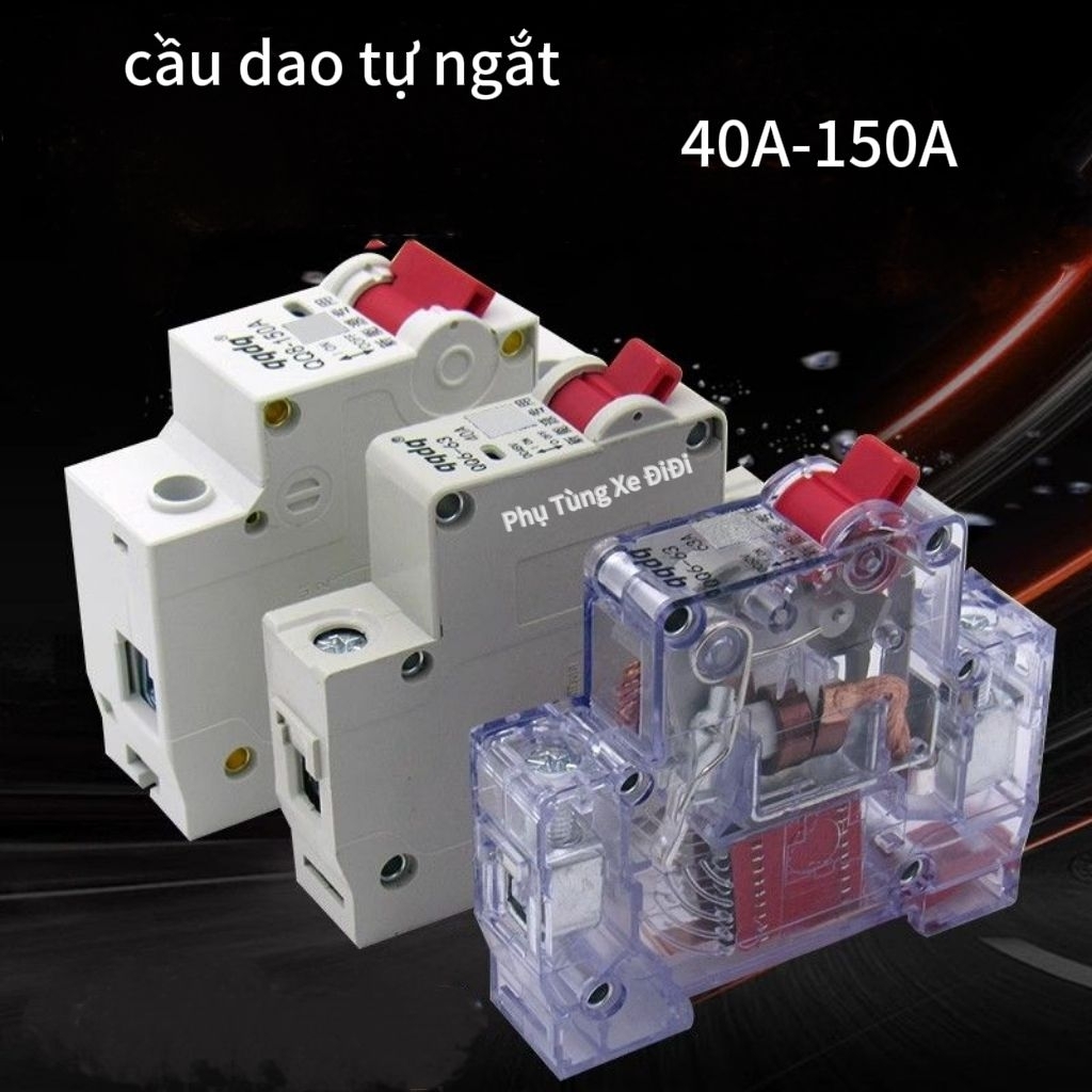 Attomat xe đạp điện,át 40A/63A/150A,cầu dao tự động ngắt dụng cho xe điện 48v-72v, phụ tùng phụ kiện