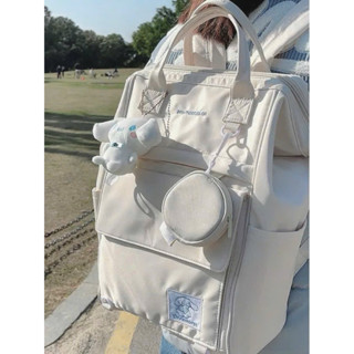 Balo đi học phong cách Hàn Quốc phối hình Cinnamoroll và Hello Kitty dễ thương xinh xắn dành cho nữ M179