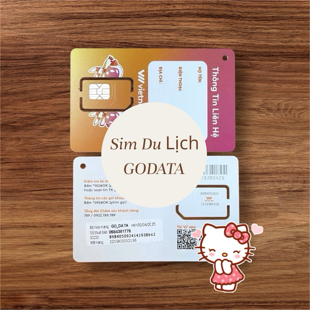 Sim Du Lịch Vietnamobile 5Gb/Ngày Hsd 20 Ngày