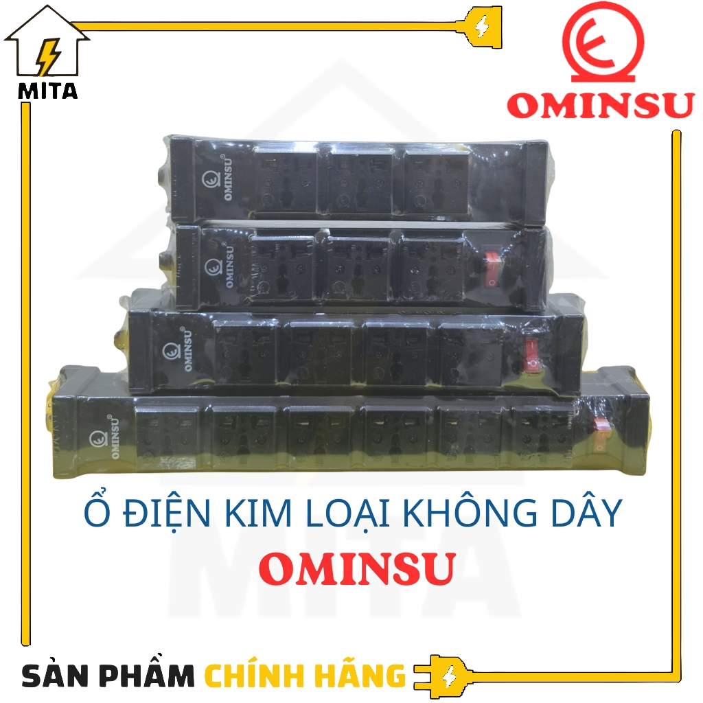 Ổ cắm điện không dây Ominsu kim loại - MITA