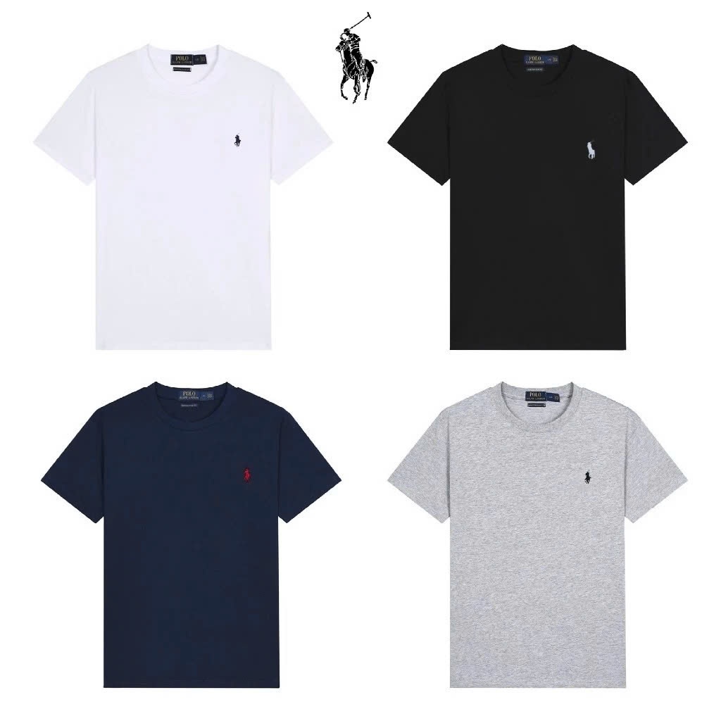 Áo Thun Ralph Lauren Basic Ngựa Thêu, Áo Phông unisex nam nữ, Vải 100% Cotton 2c Cao Cấp [Ảnh thật] - Hottrend hè 2025