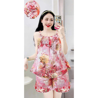 Đồ bộ nữ dây 2 tầng 💞FREESHIP💞 vải lụa mango mềm, mịn, mặc mát hợp thời trang.