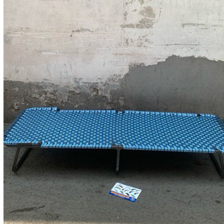 Giường bố xếp gọn, giường khung sắt, dây đan.kích thước 70x190cm