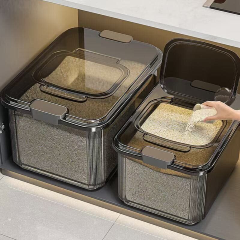 Thùng Đựng Gạo Thông Minh Nắp Kín Chống Ẩm – Dung Tích Lớn, Có Nắp Lấy Gạo Tiện Lợi