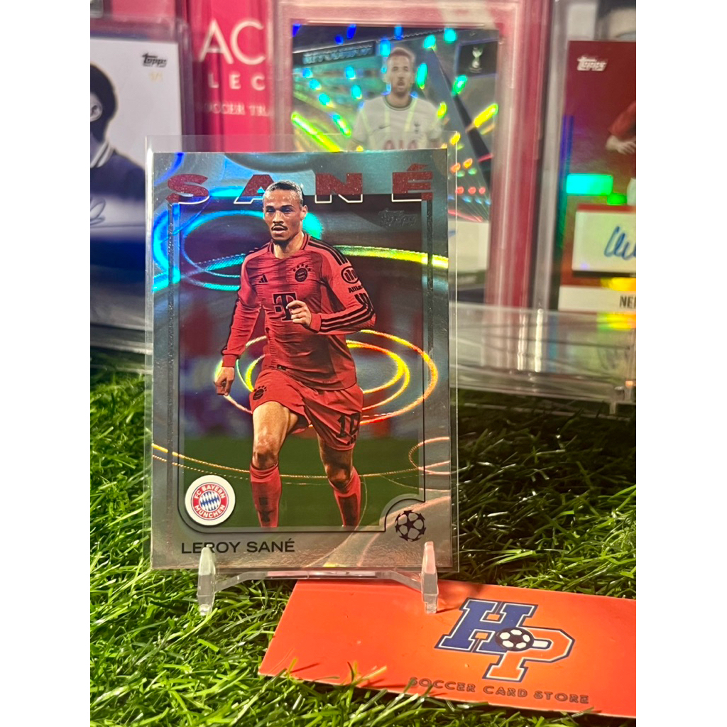 Thẻ bóng đá Leroy Sane Raindrop Topps UCC 2024/25