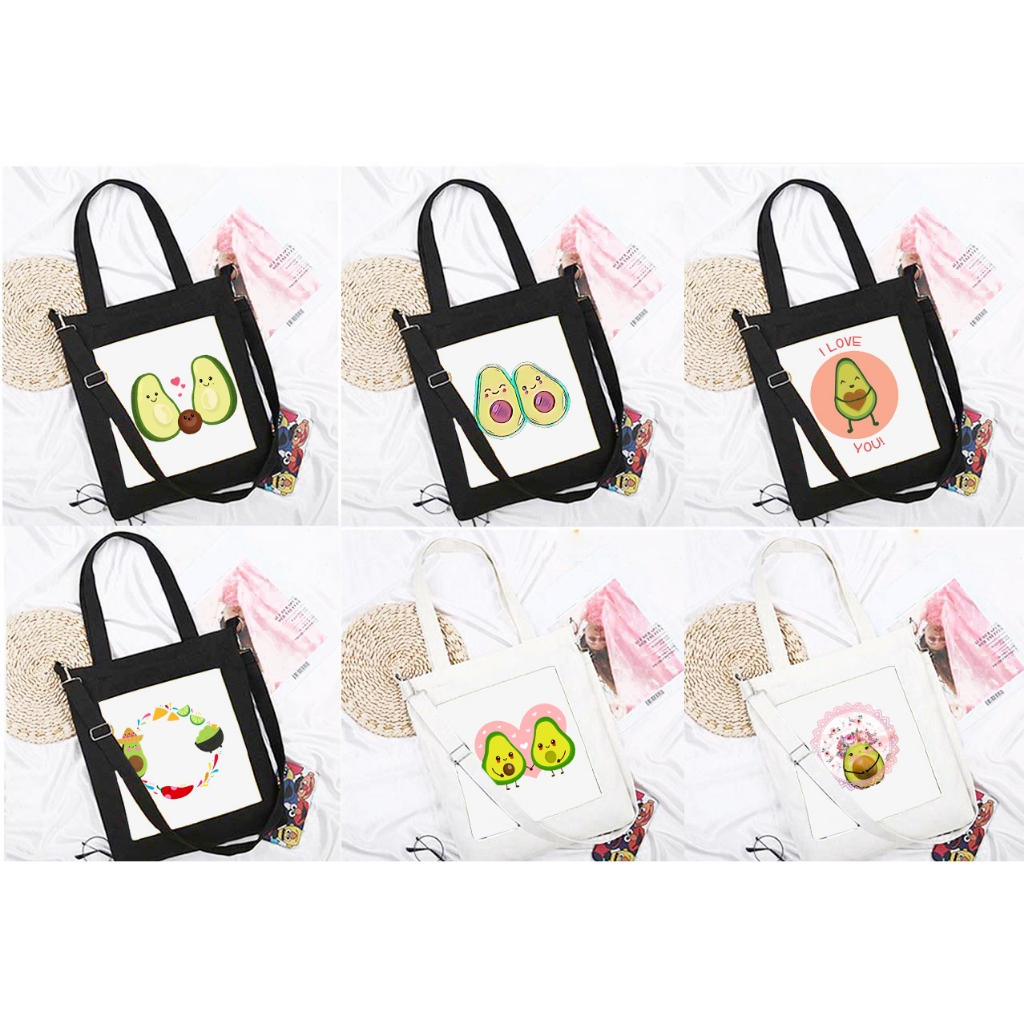 Túi tote quả bơ avocado TT10 dễ thương hoạt hình