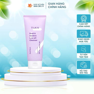  Sữa Rửa Mặt Dịch Lọc Ốc Sên Làm Dịu Và Phục Hồi TIAM Snail & Azulene Low PH Cleanser 200ml 