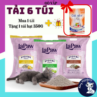 [TẢI 6 TÚI] CÁT VẸ SINH LAPAW TÚI 4KG - 8L - Mix than hoạt tính