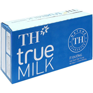 [Giá Sỉ] Thùng 48 hộp sữa tươi tiệt trùng ít đường TH true MILK 110ml