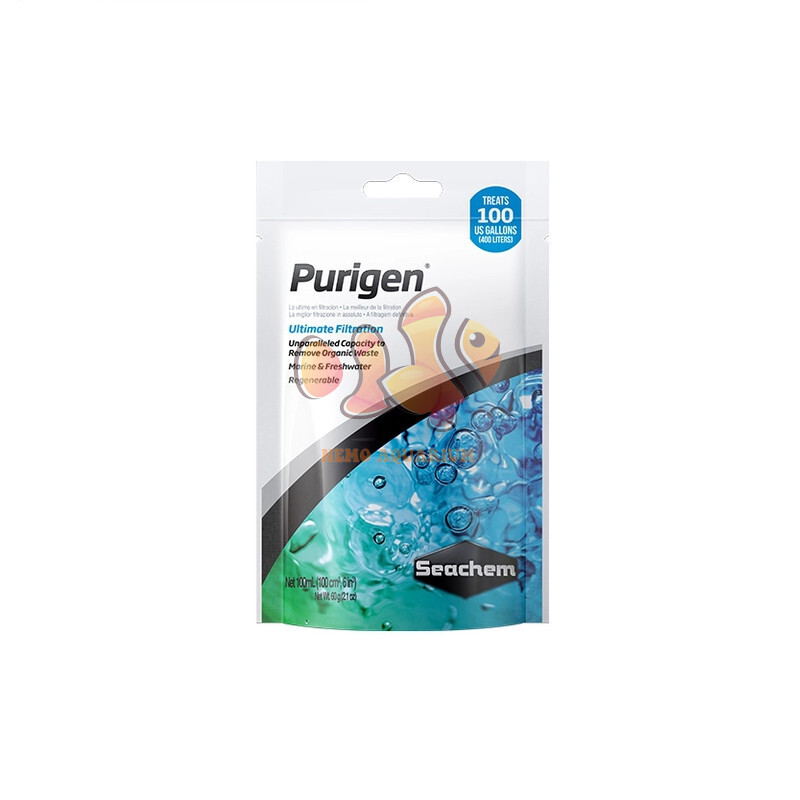 SEACHEM PURIGEN 100ML 250ML 500ML - HẤP THỤ ĐỘC TỐ, LÀM TRONG NƯỚC KHỬ MÀU LŨA GỖ THỦY SINH