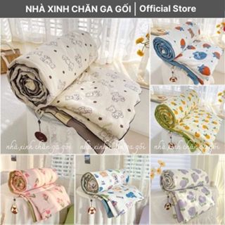 [GIẢM 40K 10/10] Chăn Hè Cotton Đũi Hàn Quốc Cao Cấp Nhập Khẩu ( 2m2x1m9 ) Êm Ái Siêu Mềm Siêu Mát Lạnh Mùa Hè