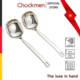 Muôi Canh - Muôi Thủng CHOCKMEN INOX 18/10 Tay Cầm Có Móc Treo Muôi Múc Canh To Muôi Vớt Lẩu 2025