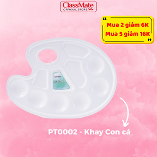 Khay Pha Màu Nước Classmate Classmate Palette Trộn Màu Hình Con Cá, Khay Đựng Màu Gouache, Màu Acrylíc Bằng Nhựa PT0002