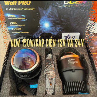 Bi gầm ô tô WOLF PRO (NEW) 12v và 24v c/s 150w/cặp, 75w/bi 3 màu chống hấp nước, có 2inch (Bảo hành chính hãng 2 năm)