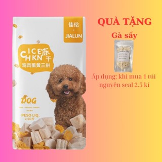  Hạt Jialun cho chó biếng ăn mix gà sấy và lòng đỏ trứng phù hợp cho chó nhỏ và chó trưởng thành siêu rẻ 