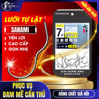 Lưỡi Câu Cá Tự Lật, Lưỡi Móc Lật Tự Động Có Ngạnh Chống Cá Nuốt Lưỡi LC10 - Sanami Fishing