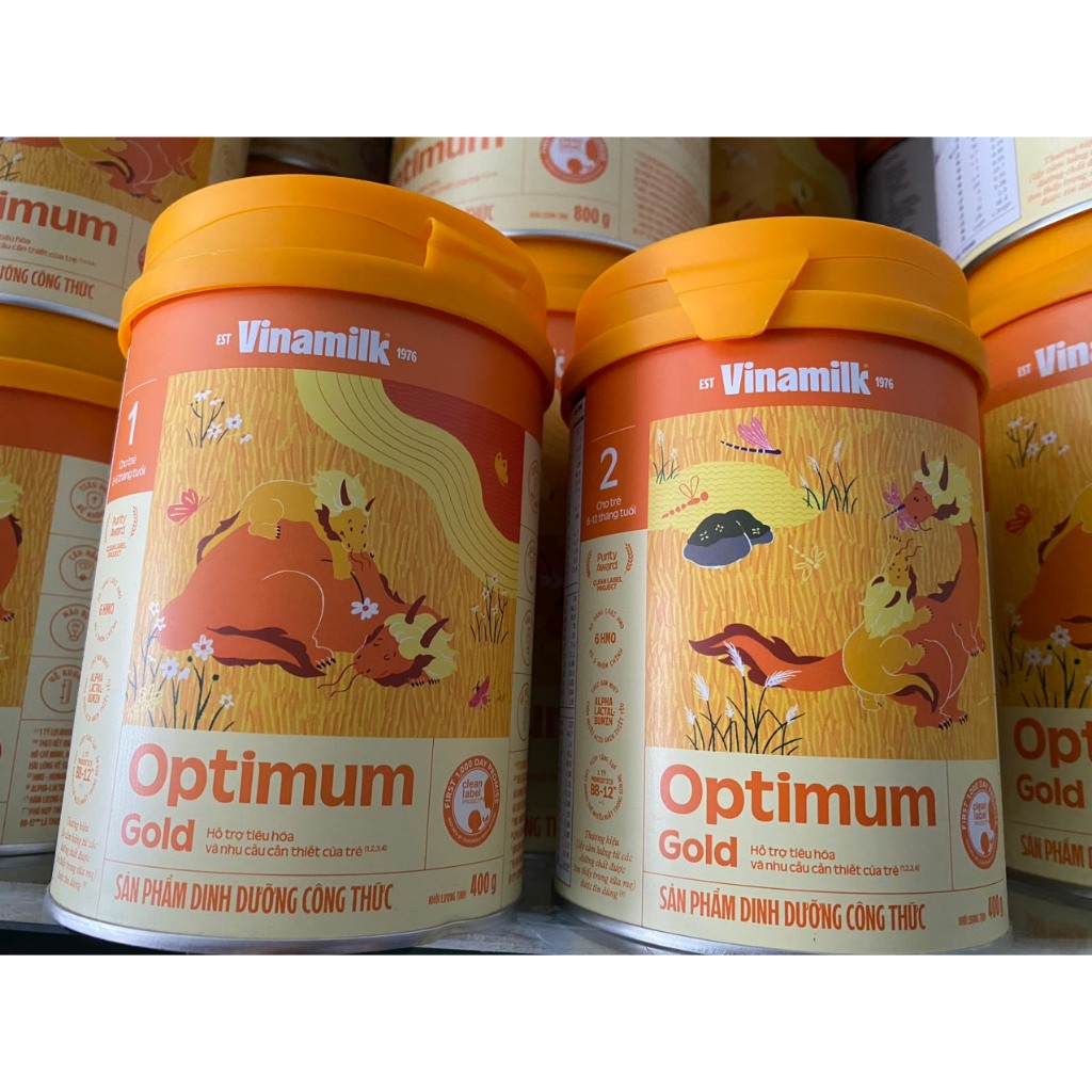 {Mẫu mới}Sữa Optimum gold số 1(400g),2(400g),3(400g),4(400g) date luôn mới.