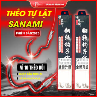 [ Chất Lượng ]Thẻo Câu Đài Buộc Sẵn Lưỡi Tự Lật Sanami Chất Lượng Cao ,Sức Kéo Tốt LC57