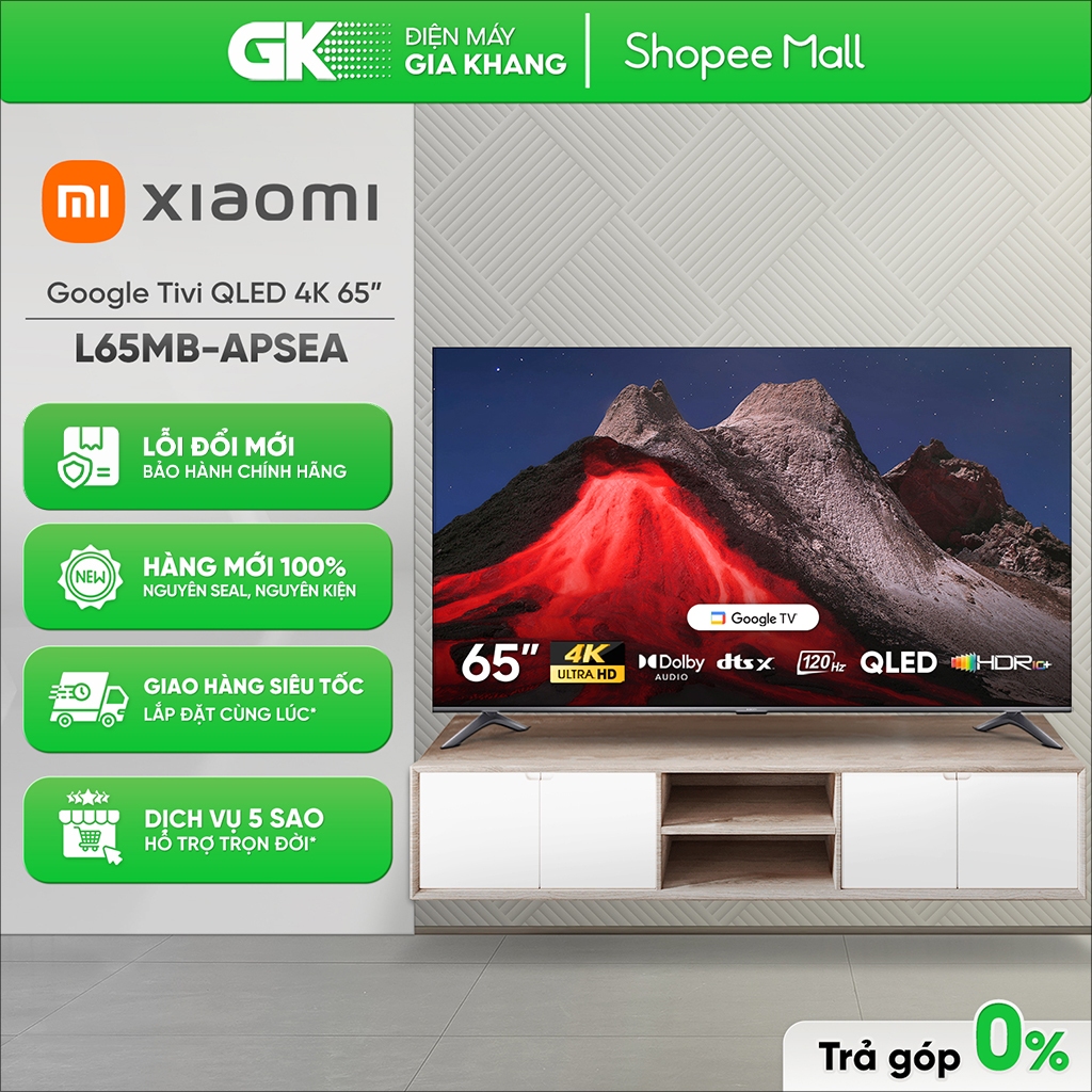 L65MB-APSEA - Google Tivi QLED Xiaomi A Pro 4K 65 Inch L65MB-APSEA [Freeship CẦN THƠ]