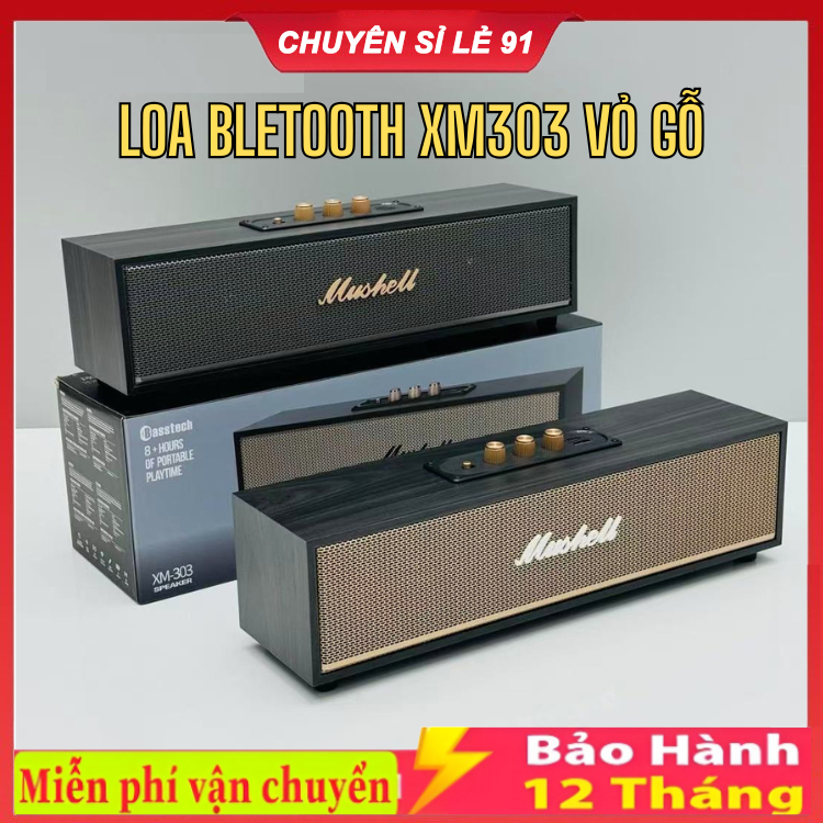 Loa Bluetooth Gỗ XM303 / XM520 / XM5 / A2 20W Thiết Kế Sang Trọng Đẹp Mắt , Âm Thanh Cực Đỉnh , Bass