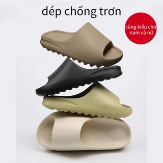 Dép  Slide Bản Vân Nhám Cao Cấp, Dép Slide - Dép quai ngang đế bánh mì hở mũi gợn sóng thời trang cho nam và nữ