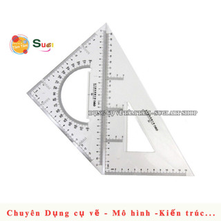 Bộ 2 thước EKE Deli 6430 , Thước eke 28cm - 34cm , EKE Deli 6430 [ Tâm Tâm ]