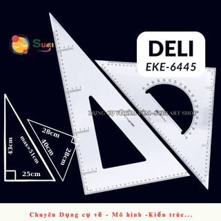 [ HỎA TỐC ] Tổng hợp  Bộ 2 cây  Eke size lớn , EKE 23CM / 28CM / 33CM / 38CM , eke Deli / WinQ