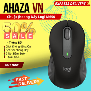 Chuột Không Dây Logitech M650, Kết Nối với PC/Laptop, Thiết Kế Sang Trọng, Giảm Tiếng Ồn và Độ Chính Xác Xuất Sắc.